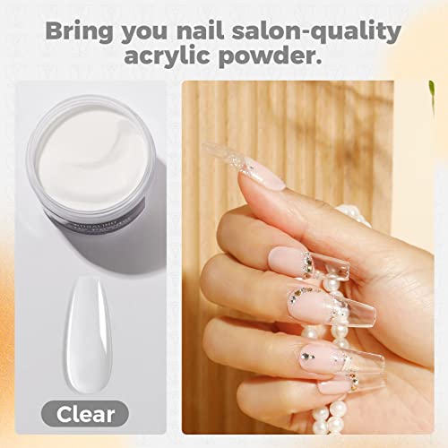 Set gel lakova za nokte za žene s prozirnim akrilnim puderom za nokte za žene, akrilnim prozirnim puderom za produženje noktiju