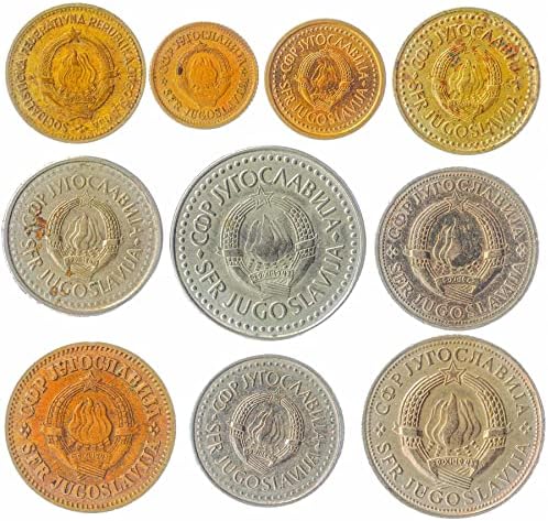 Jugoslavija 10 miješanih kovanica | Dinar | Dinara | para | Ne postojeća zemlja | 1945-2003