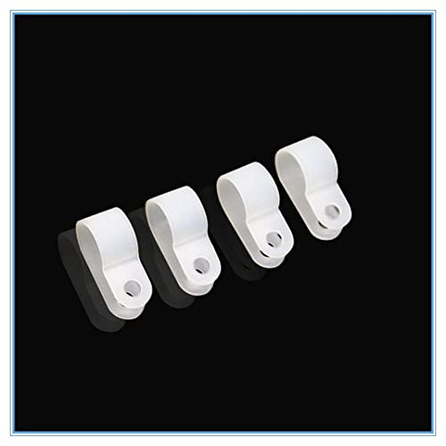50pcs 19,2 mm Izolacijska kartica bijele žice R Tip Tip žice Fiksna plastična oživljavanje.