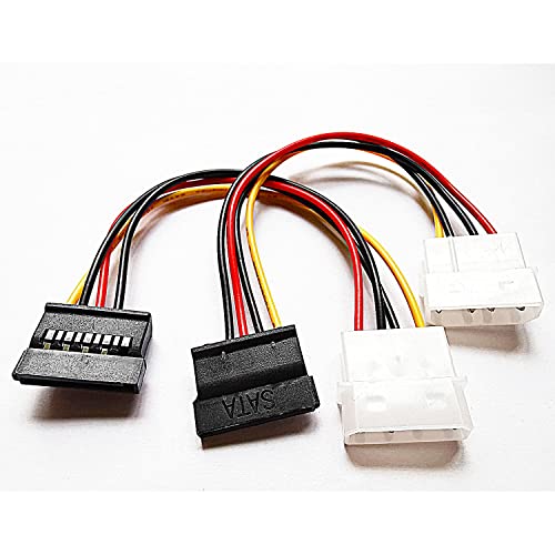 Faoyliye 5 pakiranje SATA u adapter kabela Molex, 4 -pin molex do SATA kabela za napajanje - 7 inča