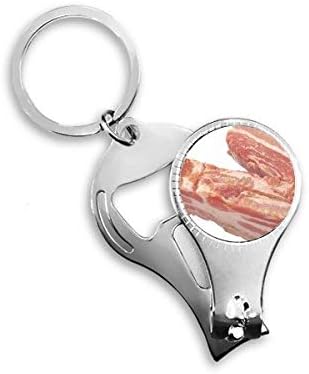 Masno svinjetina sirova mesna hrana Tekstura za nokat za nokat ring ključ za otvarač za bočicu za bočicu