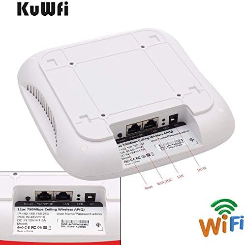 KUWFI snop robe 2,4G bežični WiFi most i bežična pristupna točka ugrađena stropa s Ethernet portom