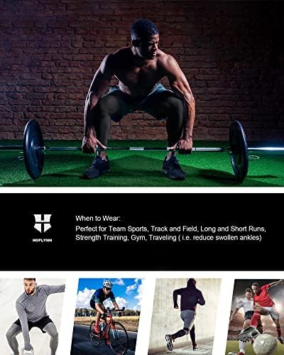 Hoplynn 4 pakiranje kompresijskih hlača tajice gamaša muškarci, zimski baselayer za trčanje treninga sportske joge