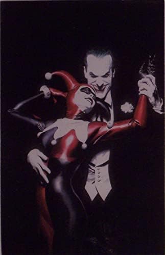 Splet sa zlom je djelo Aleksa Rossa - Harlija.Kraljica i Joker iz stripa u Mumbaiju - dimenzija 8 do 10 inča.