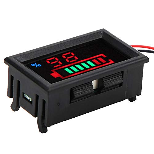 YB27VE Indikator kapaciteta baterije, digitalni LED monitor baterije Monitor napon i električni zaslon s dvostrukim mjernicima,