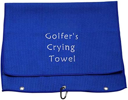 Smiješno vezeni golf ručnik poklon golf ljubitelj golferskog ručnika za plač ručnika s isječkom