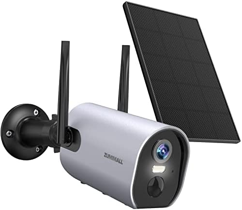 Zumimall 【Novo】 2K sigurnosna kamera Na otvorenom kućnom sigurnosnom kamerom napajana, 3MP vanjska sigurnosna kamera Wifi