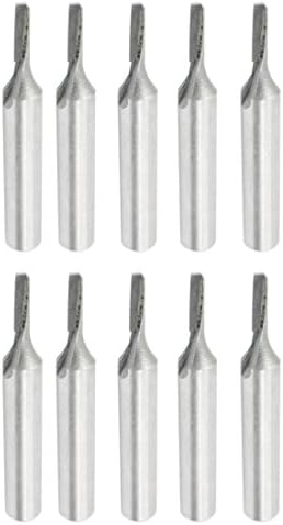 UxCell usmjerivač Bit 1/4 Shank 1/8 rezanje Dia pojedinačna ravna flauta Čvrsta učvršćeni čelik za alat za mljevenje stolarije