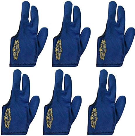Champion Sport tamnoplava rukavica lijeve ruke za biljarske rukavice za bazen - nosite na lijevoj ruci, kupite troje besplatno