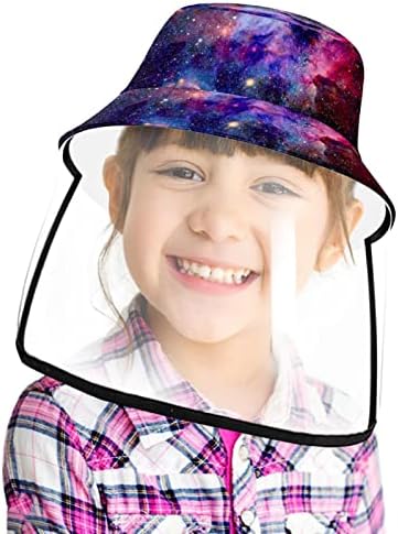 Zaštitni šešir za odrasle sa štitom za lice, ribarska šešir protiv sunca, svemir galaksije maglice