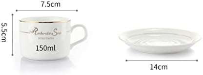 Tddgg europska keramička šalica šalice kave set šalica kave 6 komada set kuću za cvijeće čaj čaša čaša šalica žlice žlice
