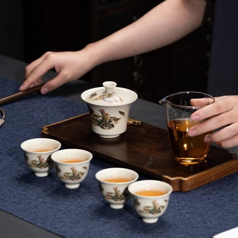 TJLSS prijenosni kung fu teaset čajnik čajnik infuser gaiwan kreativni čaj koji izrađuje čajne setovi kućni ured kineski
