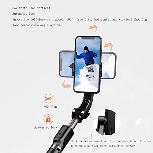 BDYLSF Handheld Gimbal Stabilizer Selfie Sticke s zatvaračem stativ za pametni telefon Action Camera Video Record Live Tools