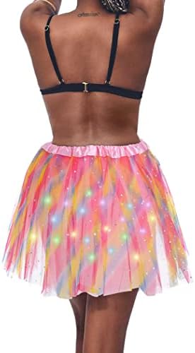 Dresbe ženska led suknja osvjetljava tutus elastično slojevito tulle tutu suknje uskrsna zabava karneval kostim