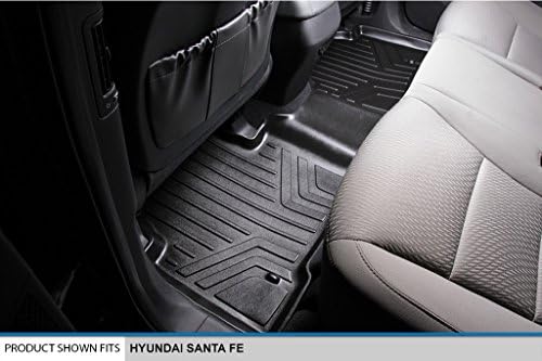 Maxliner podne prostirke 2 reda obloga Black za 2013-2018 Hyundai Santa Fe
