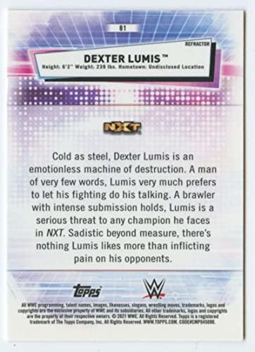 2021 Topps Chrome WWE refraktor 81 Dexter Lumis