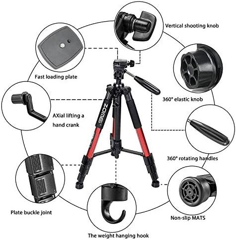 55? Aluminijska legura cijev lagana profesionalna kameri tronožac s nošenom torbom za DSLR Canon Nikon Sony DV Video i SMAR