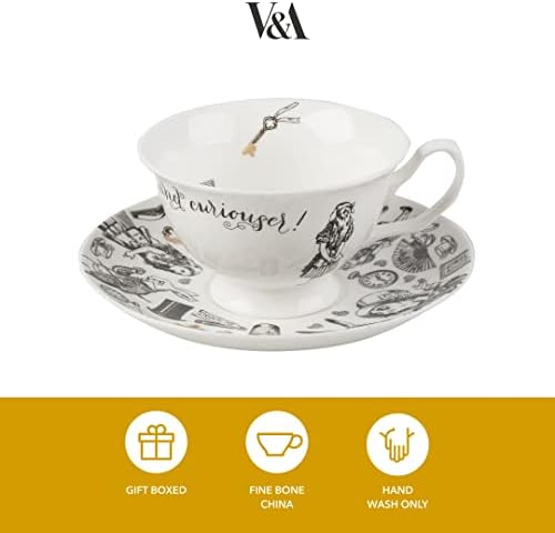 V&A Alice in Wonderland Cup and Saucer, 210 ml