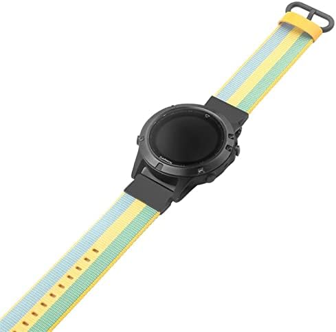 AXTI 22 mm Sport Nylon Watch traka za kratak izdanje za Garmin Fenix ​​6x 6 Pro 5x 5 Plus 935 Pristup S60 Quatix5 narukvica