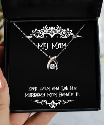 Jedinstvena ideja mama Wishbone plesa ogrlica, budite mirni i pustite maminu mamu da to podnese, pokloni za majku, prisutan