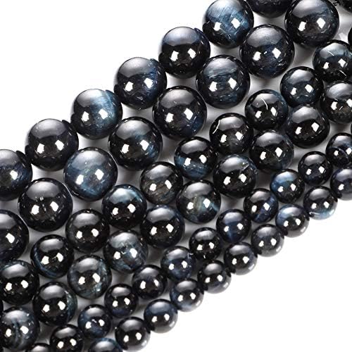 60pcs 6mm prirodne kamene perle, kristalni dragulj od tigrovog oka / glatke okrugle labave perle za izradu nakita-uživajte