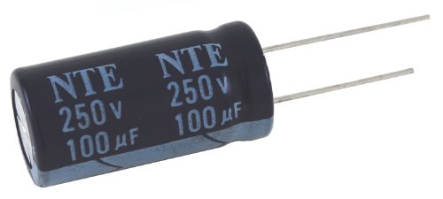 NTE Electronics VHT330M16 Series VHT aluminijski elektrolitički kondenzator, radijalni olovo, 105 stupnjeva maksimalna temp,