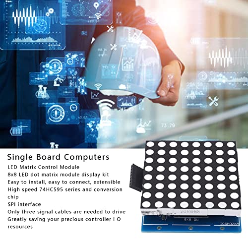 LED matrica upravljački modul, svijetli LED matrični modul zaslon za prikaz velike brzine 74HC595 CHIP DC5V 64 bit 8x8 za