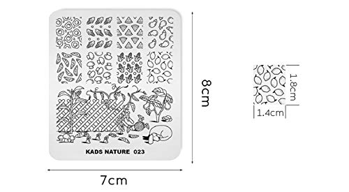 Rolabiliranje ploča za žigoni za žigoni za uzorke prirode uzorka hrane predloške manikure tiskani predlošci slike