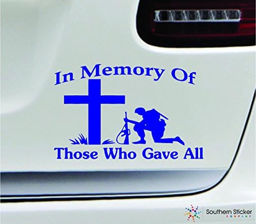 U sjećanju Kletanje vojnika dao je 7x4.4 Simbol vojni veteran plave vojske Ljubavni Cross America Sjedinjene Države naljepnica