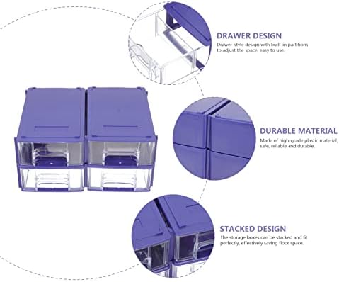 Kutija za ladicu za hardver plastične dijelove za skladištenje hardverskog zanatskih ormara prijenosni pohranjivanje kućišta
