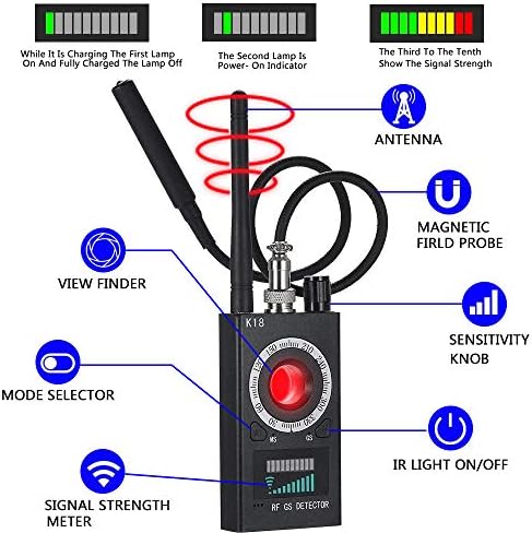 Aolans detektori skrivenih kamera detektor grešaka GPS Tracker Skriveni detektor uređaja Anti Spy detektor detektora za bežičnu