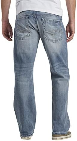 Silver Jeans Co. Muški Gordie labava traperice s ravnim nogama