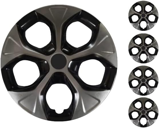 Copri set od 4 kotača s 14-inčnim srebrno-crnim hubcap-om Snap-on odgovara Nissan