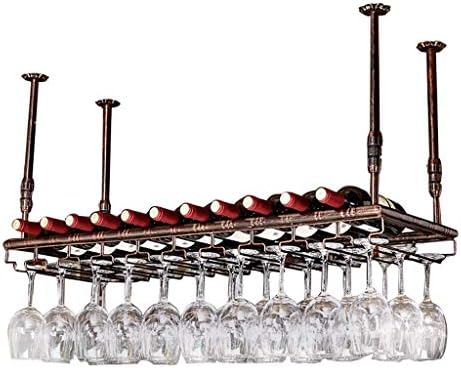 FOVKP stalak za vino, bar, restoran, viseće stalak za vino, strop s retro vinskim čašama od šampanjca za čaša za stakleni