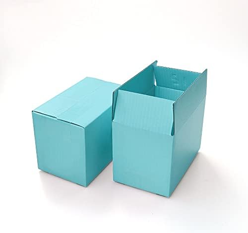 5914 5pcs / 10pcs plava kutija za pakiranje 3-slojna kutija za pohranu valovitog papira Poklon pribor mala poklon kutija