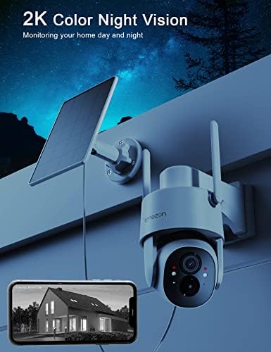 Tmezon Security Home System Bundle sa 2K solarne kamere sigurnosti na otvorenom i 64 GB Micro SD kartice