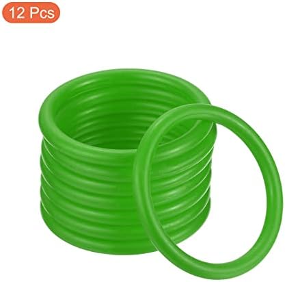 Patikil Carnival Ring-Toss prstenovi 6cm ID, 12 pakiranja plastičnog obruča za kabinu za igru ​​na otvorenom, zeleno