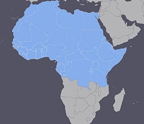 2022. Karta Sjeverne Afrike 2022. za uređaje