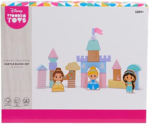 Set drvenih igračaka, 25 komada, uključujući figurice Pepeljuge, Belle i Jasmine, ekskluzivno za one iz SAD-a, iz SAD-a