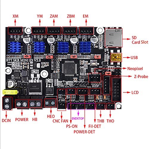BigTreetech nadogradnja Ender 3 matična ploča tiha kontrolna ploča Skr Mini E3 v2.0 32bit s TMC2209 UART STEPPER DINAR 3D