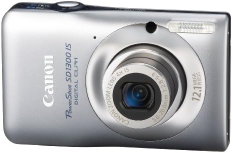 Canon PowerShot SD1300 je 12,1 MP digitalna kamera s 4x širokokutnim optičkim stabiliziranim zumom i 2,7-inčnim LCD-om