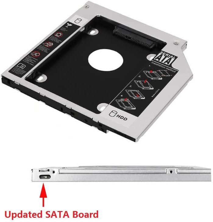 SATA 2-og hard disk 2.5 HD HDD SSD Caddy Frame ladica za HP Pavilion 17-F115DX 15-e014nr 17-f051nc E4Q17EA