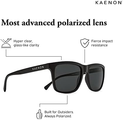 Kaenon Ladera Polarizirane sunčane naočale, pruža jasnoću u svjetlu i eliminira odsjaj, lagan materijal za vrhunsku udobnost
