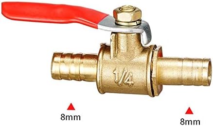 6 mm-12 mm crijevo Barb Inline Mesing Vodeni ulje Zrak plin za gorivo za gorivo zatvaranje kuglični ventil cijevi za ventil