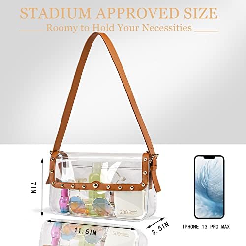 Prozirna torba odobrena od stadiona, prozirna torba za žene, prozirna torba, prozirna torba za sportske događaje, koncerte,