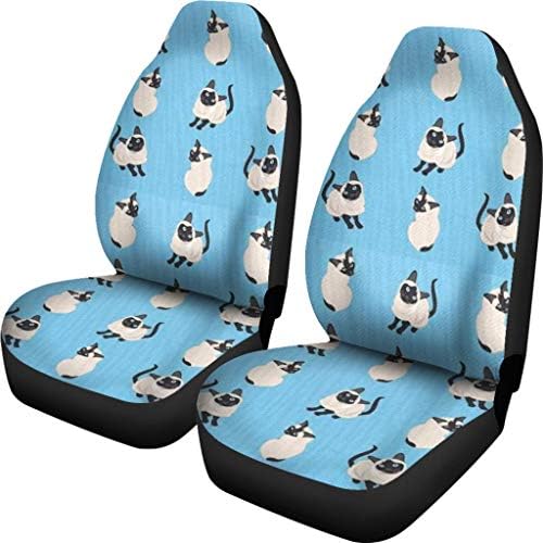 Pawlice siamske mačke na prekrivačima za ispisne sjedala SkyBlue