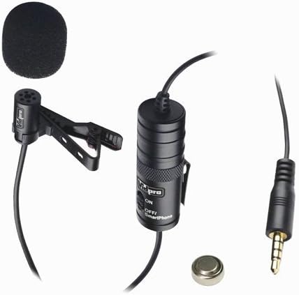 Vidpro xm -l mikrofon za canon vixia hf r800 kamkorder vanjski mikrofon ožičeni lavalier mikrofon - 20 'audio kabel pretvarač