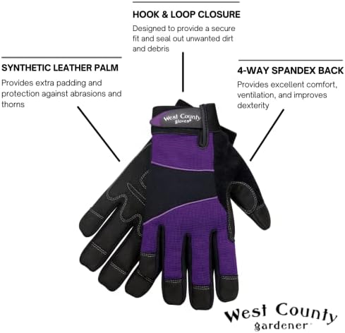 Ženske rukavice West County -rukavice s četveronožnim spandexom