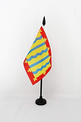 AZ FLAG CAMBRIDGESHIRE COUNTY TABELA ZAKLJUČAK 4 '' X 6 '' - Županija Cambridge - Engleska stolna zastava 15 x 10 cm - Crni