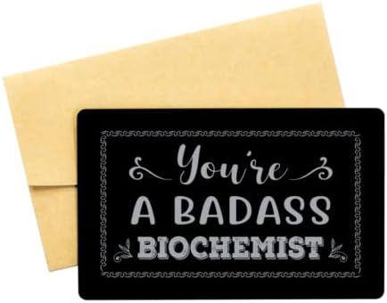 Umetak za novčanik s ugraviranim biokemičarom, cool ste, ideje za rođendanske poklone s ljubavnom čestitkom